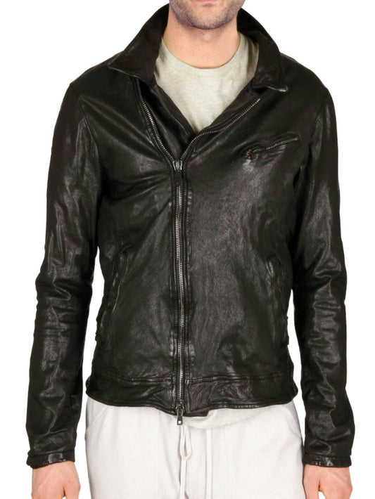Adjustable Belt Leather Classic Jacket - Leatherkin