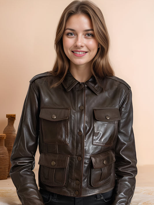 Arctic Tempest Womens Leather Jacket