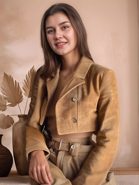 Arctica Belle Womens Leather Suede Jacket