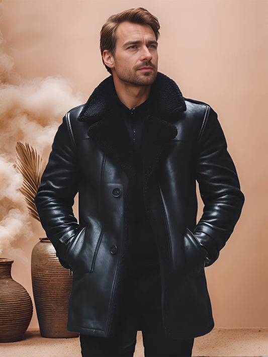 Arista Veil Genuine Leather Coat for Men