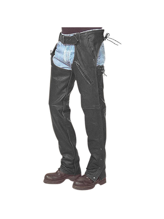 Back Support Leather Chaps for Men - Leatherkin
