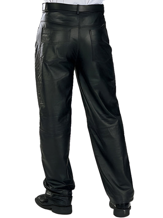 Baggy Style Comfy Genuine Leather Pants for Men - Leatherkin