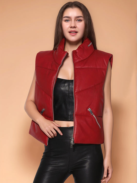 Bold Heritage Luxe Leather Vest - Leatherkin