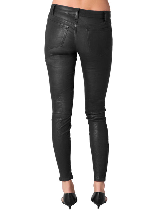 Bouncy Ankle Leather Pants - Leatherkin