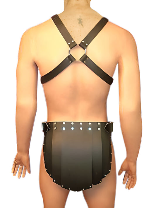 Brawler Inspired Leather Kilt for Men - Leatherkin