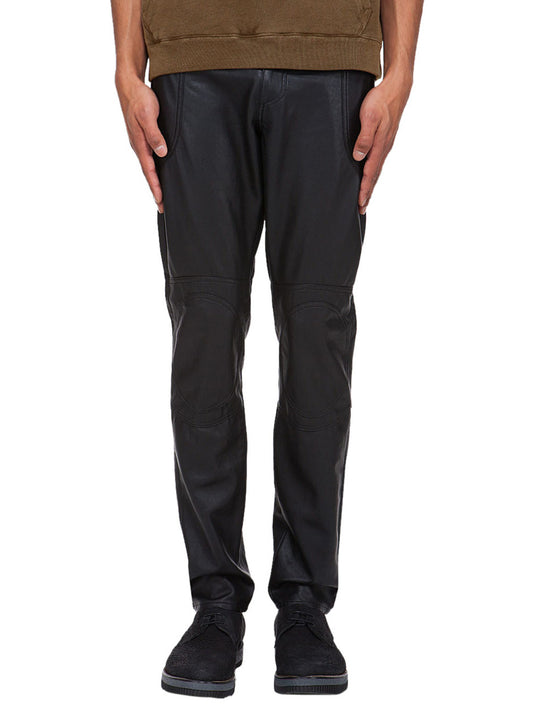 Pantalon en cuir véritable tendance pour homme