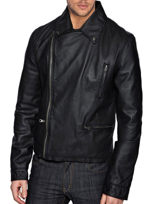 Buttoned-Up Grace Leather Jacket - Leatherkin