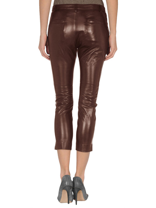 Capri-Style Leather Pants - Leatherkin