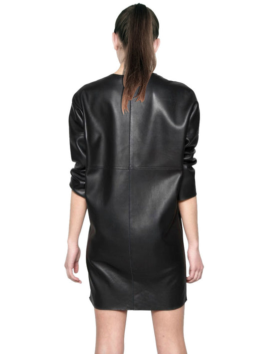 Casual Chic Women's Leather Dress - Leatherkin