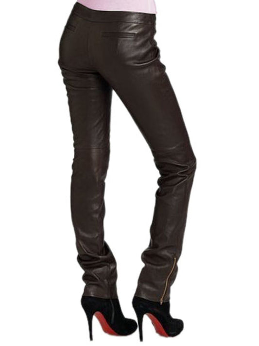 Celebrity Grace Slim Leather Pants - Leatherkin