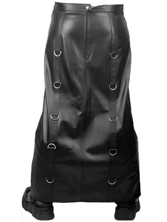 Centre-Pleated Leather Kilts for Men - Leatherkin