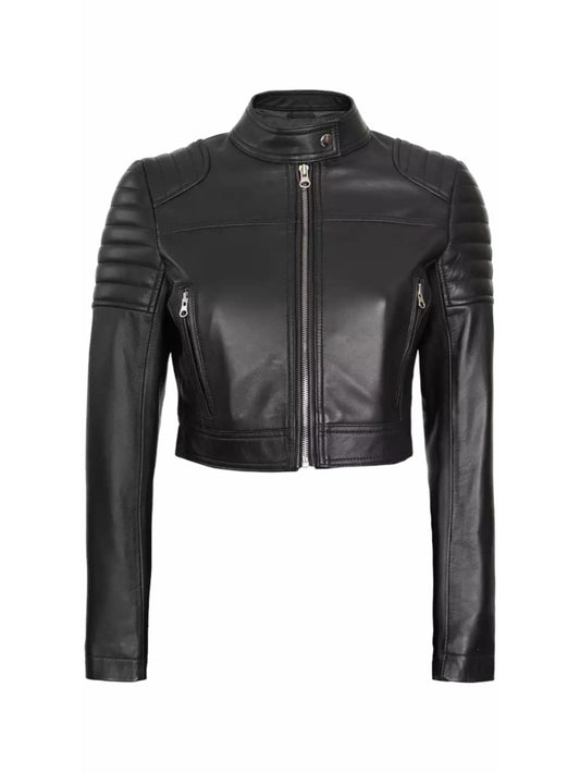 Chic Ride Leather Motorcycle Jacket - Leatherkin