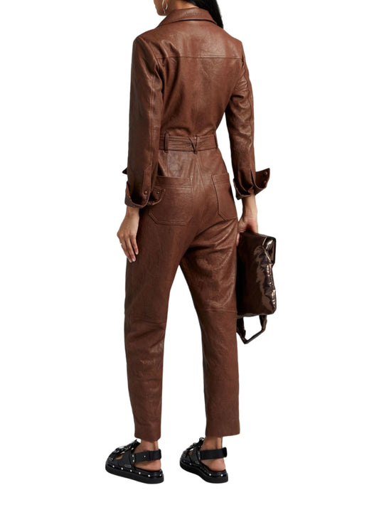 Cipher Mirage Leather Jumpsuit for Women - Leatherkin