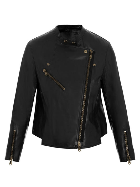 Classic Modern Leather Moto Jacket - Leatherkin