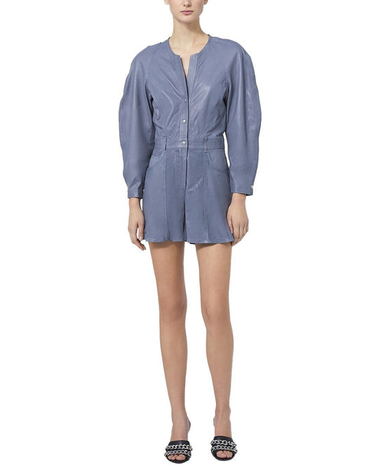 Cosmic Sovereign Leather Playsuit - Leatherkin