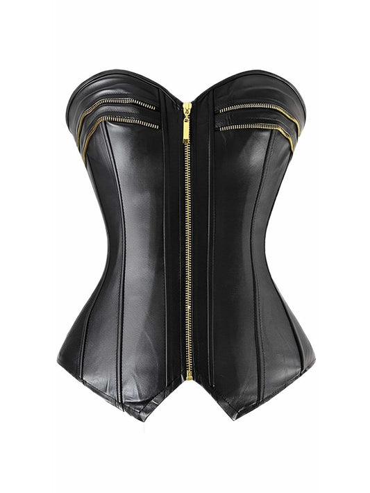 Crew Cut Luxe Leather Corset for Women - Leatherkin