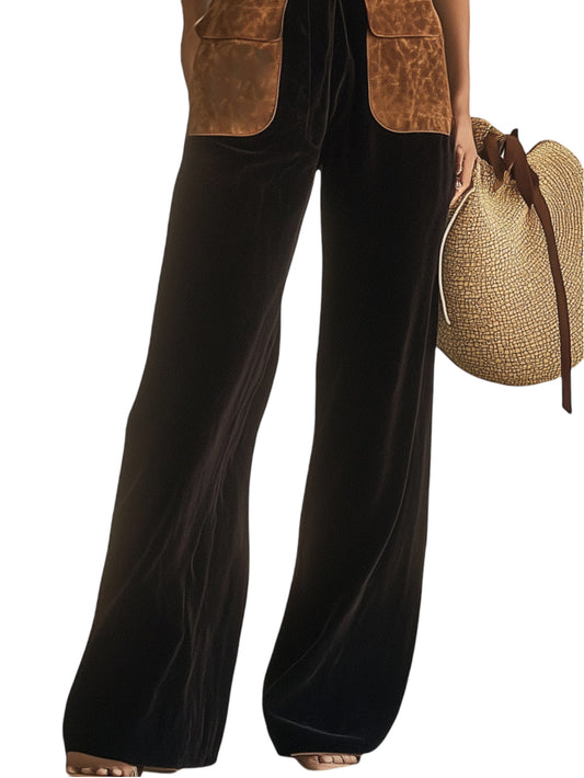 Dark Horizon Suede Sleeveless Leather Jumpsuit - Leatherkin