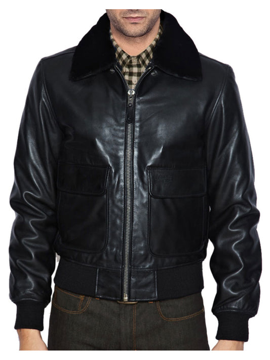 Dashing Men's Leather Bomber Jacket for Men - Leatherkin