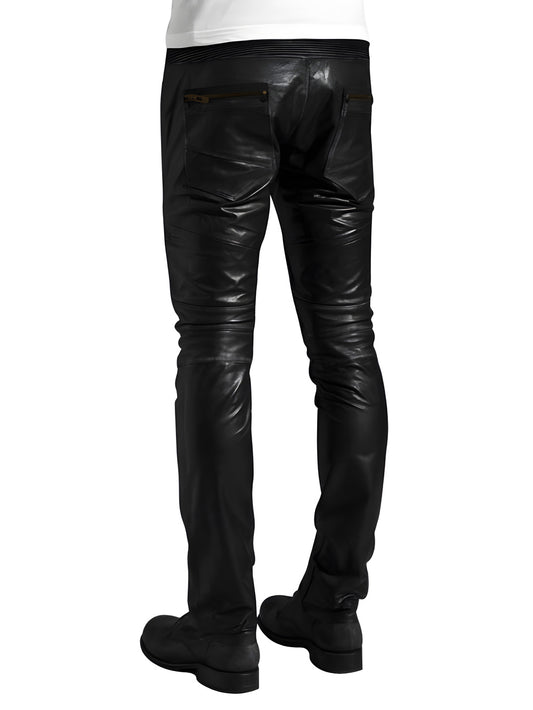 Downtown Roguish Genuine Leather Pants for Men - Leatherkin