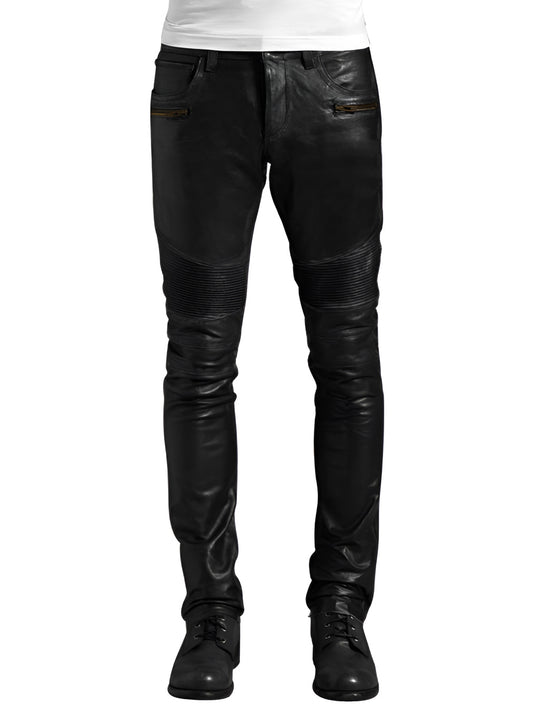 Pantalon en cuir véritable Downtown Roguish pour homme