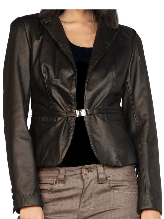 Executive Luxe Leather Jacket for Women - Leatherkin