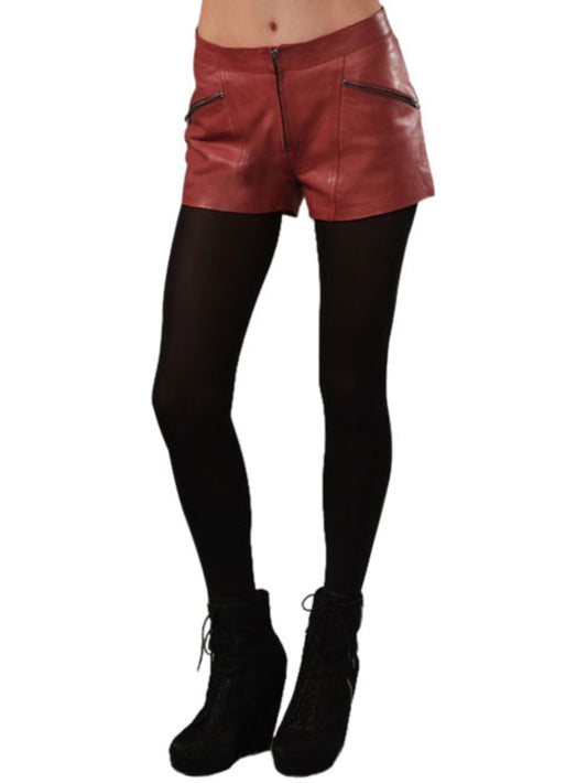 Short en cuir Glam Luxe