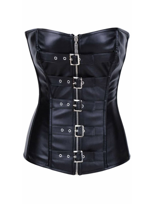 Halloween Charm Leather Strapped Corset for Women - Leatherkin