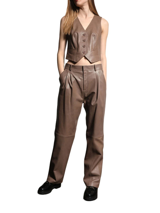 Heritage Glow Leather Vest - Leatherkin