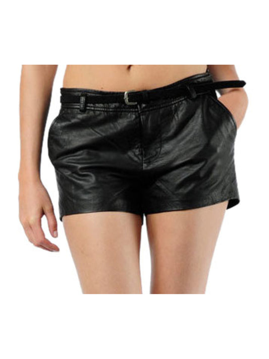 Short en cuir tendance et cool