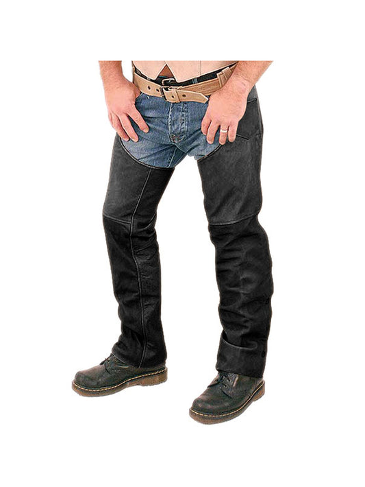 Hunky Line Leather Chaps for Men - Leatherkin