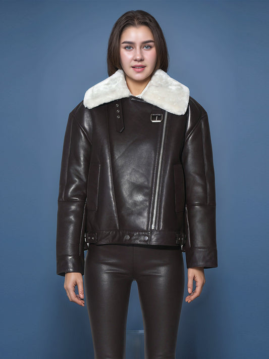 Lavendelfarbene Sheen Luxe-Jacke