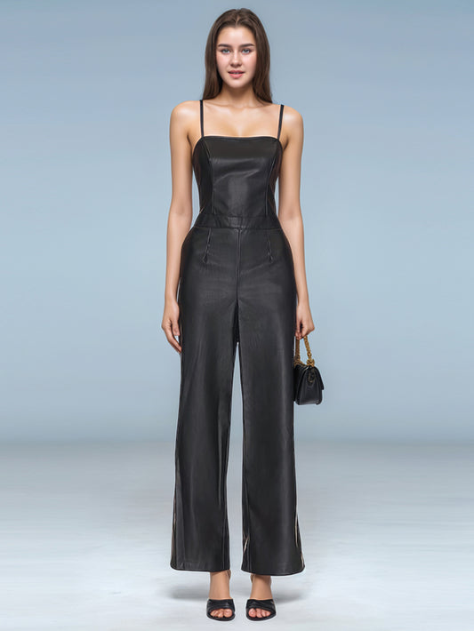 Combinaison en cuir de luxe Leatherkin sur mesure pour un style sans effort