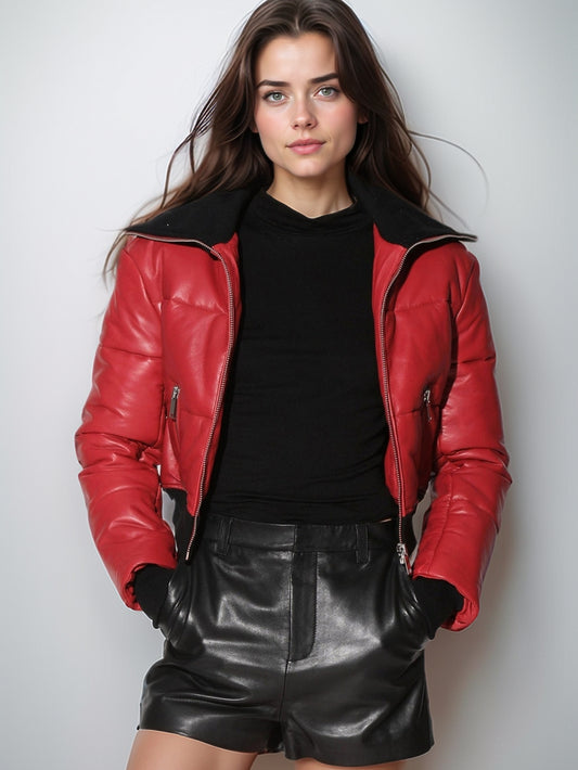 Short en cuir classique Modern Luxe