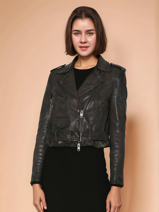 Modern Satin Leather Jacket - Leatherkin