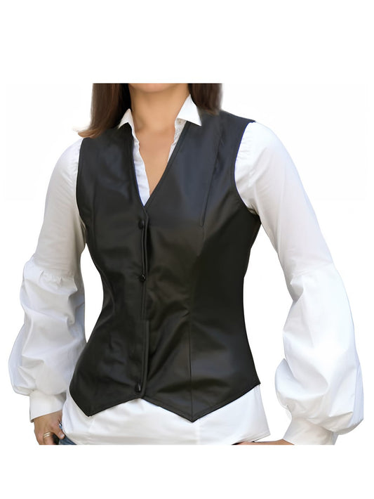Modish Appeal Leather Vest - Leatherkin