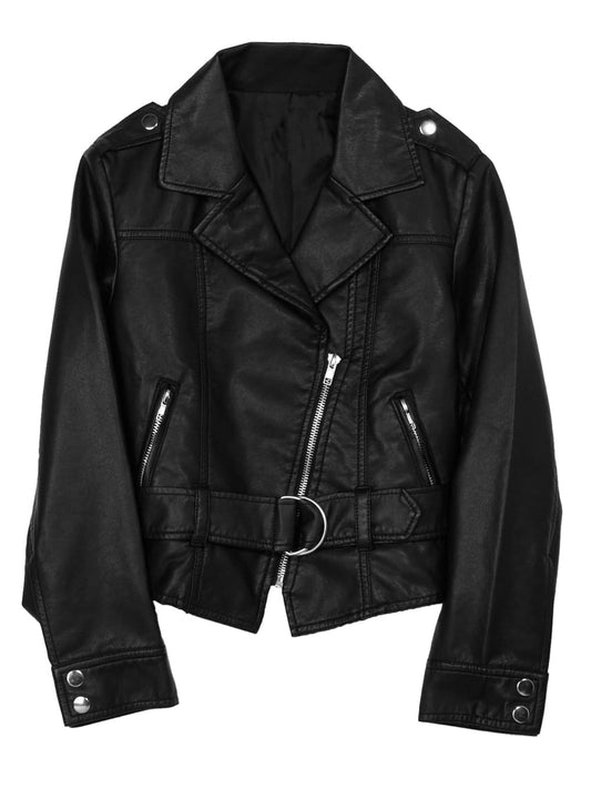 Napoleonic Luxe Kids Leather Jacket