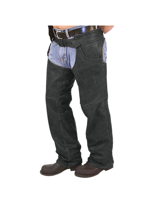 Pant Cut Leather Chaps for Men - Leatherkin