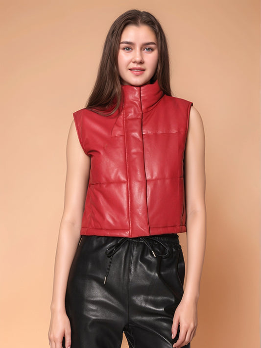 Radiance Bold Leather Heritage Vest - Leatherkin