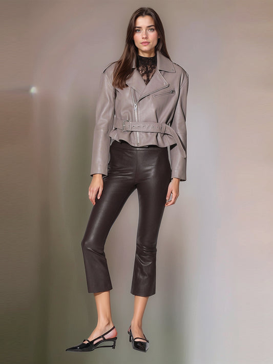 Pantalon en cuir moderne Radiance