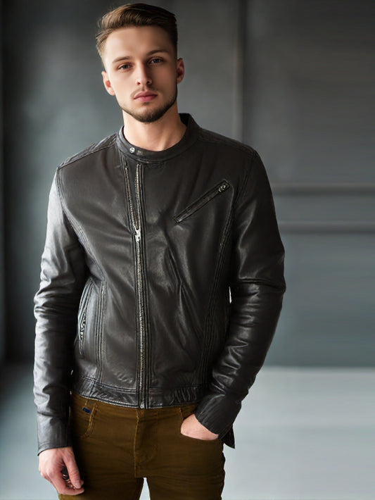 Veste en cuir Rugged Vibe
