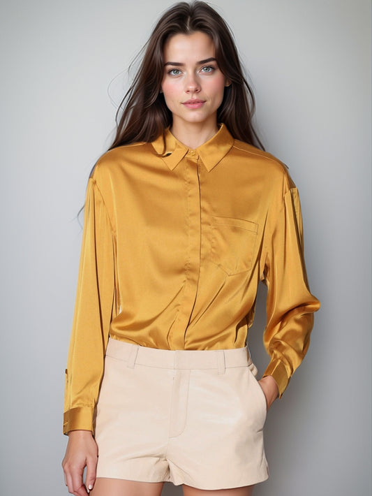 Short en cuir Satin Elegance