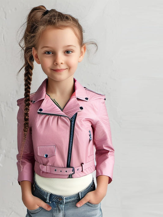 Veste en cuir Savoir Chic Kids pour filles