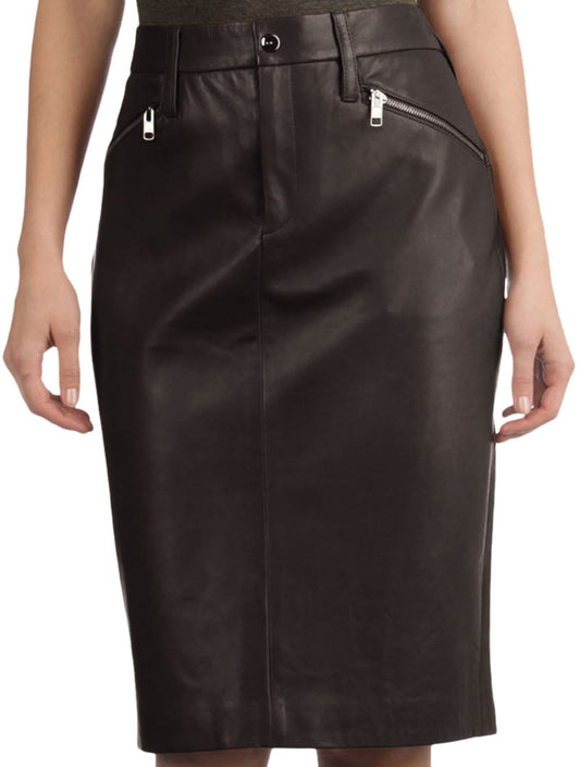 Eleganter Lederrock