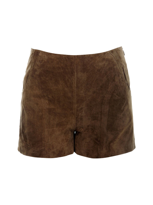 Short en cuir suédé souple et luxueux