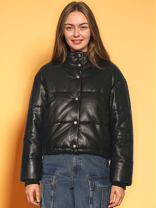 Veste en cuir de luxe sophistiquée
