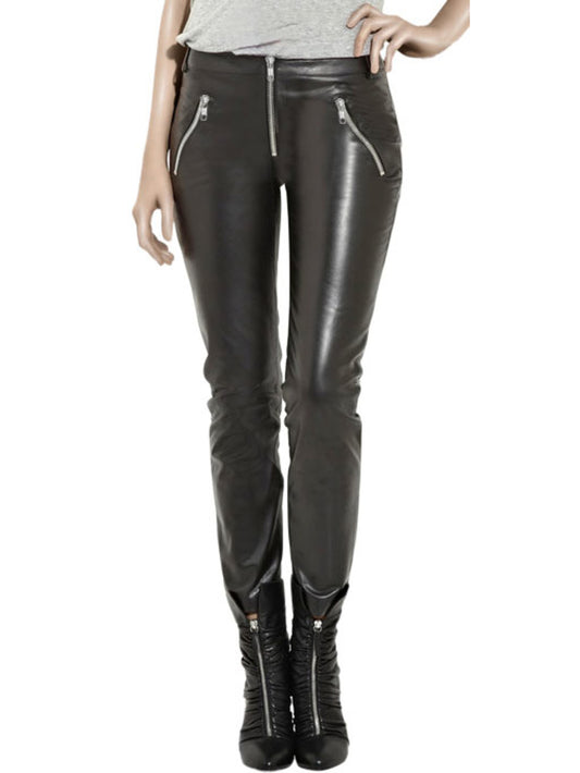 Pantalon en cuir robuste et élégant