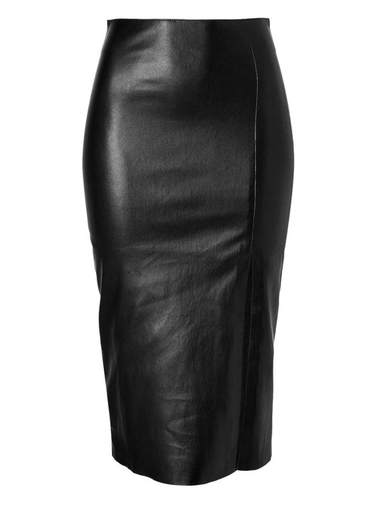 Stylischer figurbetonter Lederrock