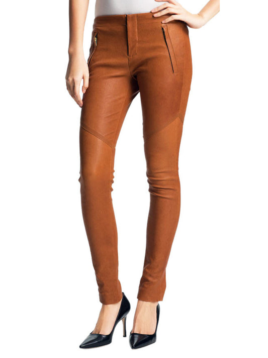 Pantalon en cuir super slim et confortable