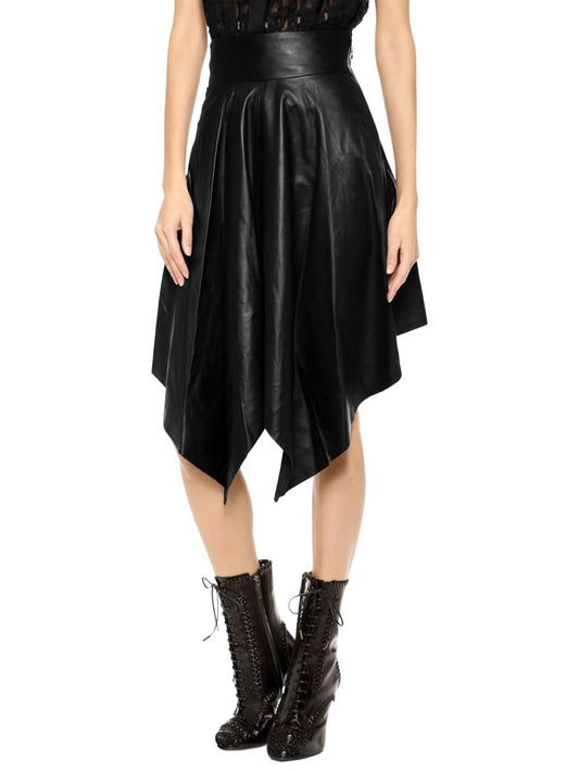 Jupe en cuir de luxe chic