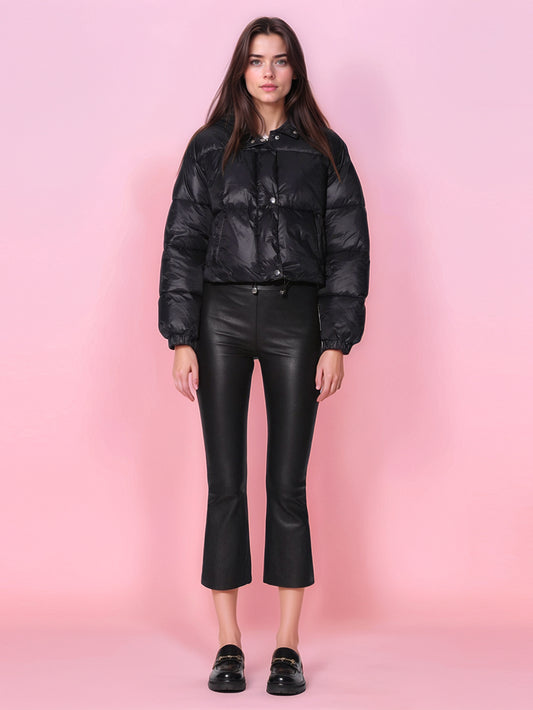 Pantalon en cuir extensible moderne sur mesure